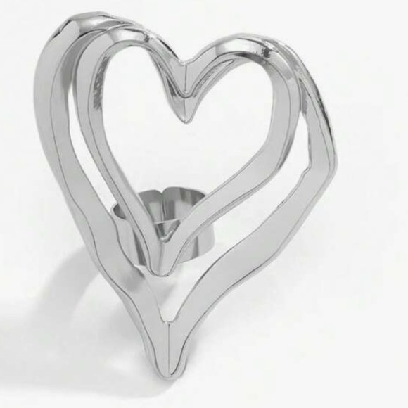 Heart Statement Resizable Ring - Picture 4 of 4